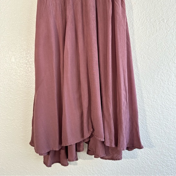 Free People intimately lace corset top adjustable straps, maroon - Picture 5 of 10